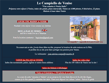 Tablet Screenshot of campiello-venise.com